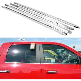 B071xt3gyr S Sizver Polished Stainless Steel Window Sills Trims For 2009-2018 Ram 1500