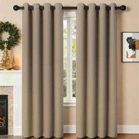 Sabalanica Rd200g 4x52x84 Taupe 4-panel-curtain Room Darkening 84 Inch Length For Bedroom Living Insul