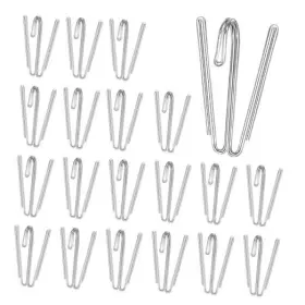 Zival5mca Salbsever 20 Pack Pinch Pleat Curtain Hooks Metal Pleater Tape
