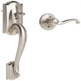 B01cqgt0lk Schlage Fe285 Cam 619 Fla Lh Camelot Front Entry Handleset Left-handed Flair
