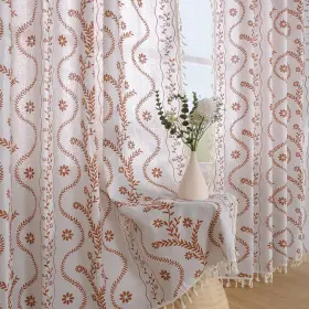 Hl20250430-2 Schweek Boho Curtains 84 Inch Length Farmhouse For Living Room 2 Panels L