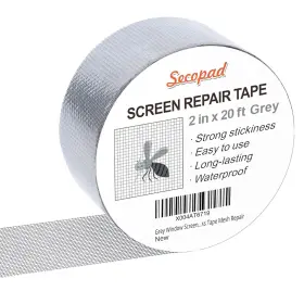 Sp-srt210220-p Secopad Grey Window Screen Repair Tape 2in X 20ft Kit For Windows Or D