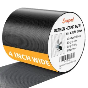 Stb430 Secopad Black Window Screen Repair Kit 4 In X 30 Ft 360in Tape For W