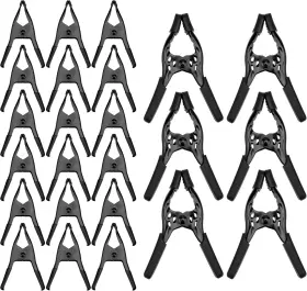 E70058 Sedy Clips For Hanging Backdrop Spring Clamps - 24-piece Metal 18 2.5 Inch And 6 4