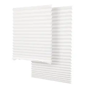 Seeye 619191111718 Light Filtering Temporary Blinds Cordless Shades Fabric Pleated