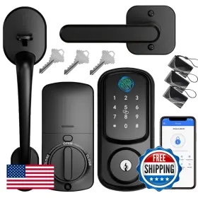 B0dcz92ffj Seifgard Keyless Entry Door Lock Handle Set Deadbolt