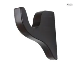 Kir-5503eg-025 Select Drapery Hardware 3 Inch Dia Wood Pole Curtain Rod Bracket 7 Return And 9-1/2 Projection