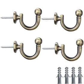 Senglida 768253087918 Curtain Tiebacks Hookwall Mounted Drapery Tassel Holders Zinc Alloy Window Drape
