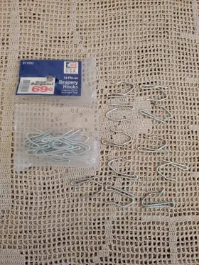 S102ss-25 Shade Doctor Of Maine Stainless Steel Drapery Pins Hooks For Pleated Draperies - Heavy Duty 25-pack