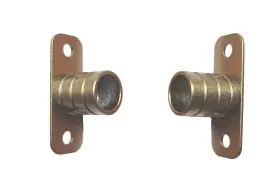 S175ab Shade Doctor Of Maine Inside Mount Antique Brass Brackets For 3/8 Inch Rodding Doors And Sidelights 1-pair