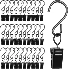 Shangtianfeng 445035642697 50 Pack Clip String Lights Curtain Clips Photos Hooks Christmas Pa