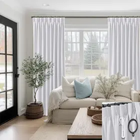 Ppmbwh40108 Shineland 108 Inch Floor To Ceiling Track Curtains For System Mount G