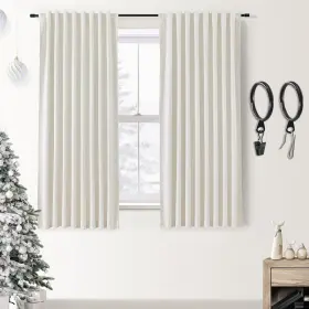 Rpbtrdccr5263 Shineland Black Out Curtains 63 Inch Long 100% Blackout Back Tab Room Darkeni
