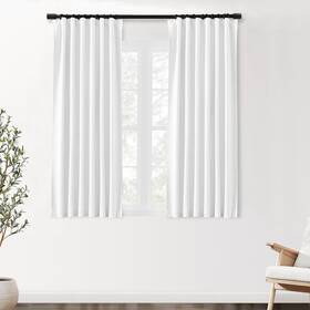 Shineland Rpbtrdcpuwh3445 Bathroom Curtains Window Back Tab Short White Solid Privacy Curtai