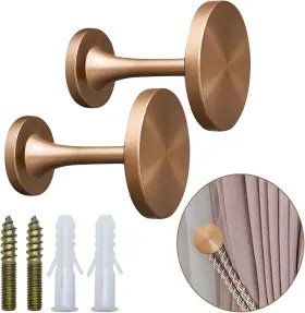 Ch-02 Shonmogar Curtain Tiebacks 2 Pack Holdbacks Zinc Alloy Dark Gold