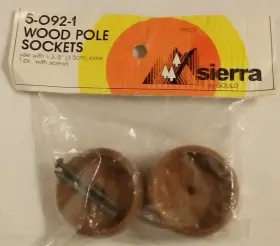 5-092-1 Sierra By Gould Wood Pole Sockets And Screws Use With 1-3/8 Inch Usa