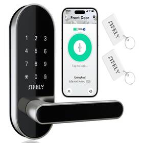 Sifely B0cf1wmyny Keyless Entry Keypad Smart Door Lock Handle Knob Digital Deadbolt For