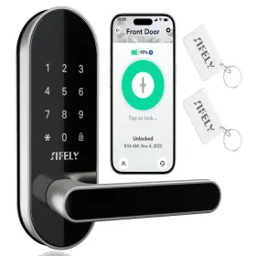 B0cf1wmyny Sifely Keyless Entry Keypad Smart Door Lock Handle Knob Digital Deadbolt For