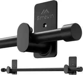 Lkcr004 Simewin Curtain Rods No Drilling For Windows 30 To 90 Inch -90 Black