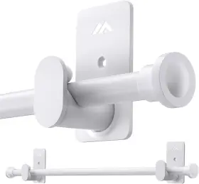Lkcr006 Simewin No Drill Curtain Rods Drilling For Windows 30 To Inch -60 White
