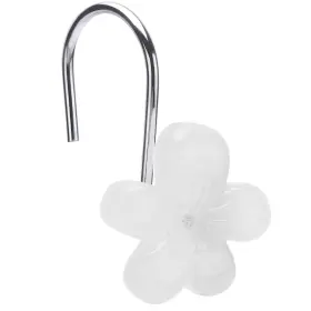 Sch365-shower Simple Clever Homes 365 Cute Flower Shower Curtain Hooks Glow In The Dark Pretty Floral Themed Eleg