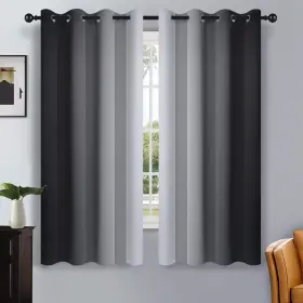 Zyb5263 Simplehome Ombre Room Darkening Curtains For Bedroom Light Blocking Gradient
