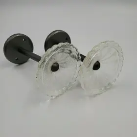 068070520 Simply Shabby Chic Curtain Tiebacks Decorative Drapery Holdbacks Set Of 2 Glass