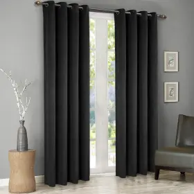 Yj280389 Singinglory Black Velvet Curtains 52 X 96 Inch Blackout Thermal Insulated Gr