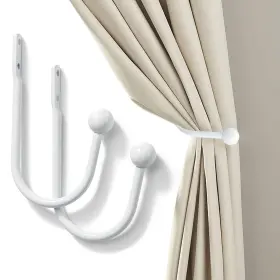 Sixzoonm 973832862563 Set Of 2 Curtain Holdbacks Metal Decorative Drapery Holdback Wall Mounted W