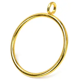 Skagit 658359668213 Decorative Window Curtain Rings Gold Plated Metal Holdbacks For Drap