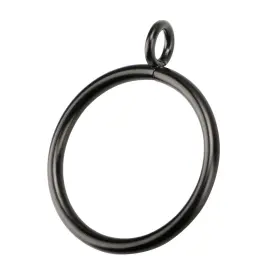 Sk-blk-32846 Skagit 46 Pcs Drapery Rings With Eyelets For 0.8 1.0-inch Curtain Rod Black Curta Inch
