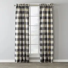 U7097000084p09 Skl Home Grandin Curtain Panel 40 Inch X 84 Black/natural