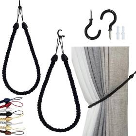 Slifeow 445021454457 Curtain Tiebacks Ropes Decorative Handmade Tie Backs Holdbacks
