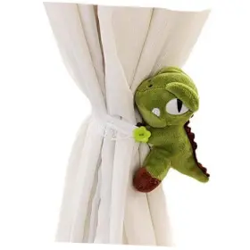 C-202205001 Smailess 1 Pair Cartoon Curtain Holdbacks Cute Tiebacks Animal Holders Window Dinosaur
