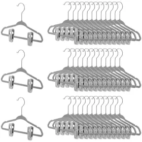 Xla-soaoo-363 Soaoo 150 Pcs Baby Velvet Hangers With Clips 50 And 100 Non Sl