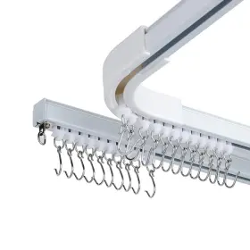 Solokos 795749258170 Room Divider Ceiling Track Set For Curtains With Hooks Corner Connectors