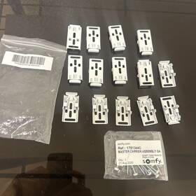 Somfy 1780907 Rollease One Touch Ceiling Brackets For Motorized Drapery Track