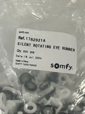 1782921a Somfy 500 Pcs Silent High Performance Rotating Eye Runners For Drapes