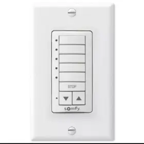 1810810 Somfy Decoflex Wirefree Rts Wall Switch 5-channel White