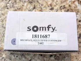 1811687 Somfy Decoflex Wirefree Rts 5 Channel Custom Fw 2402 White