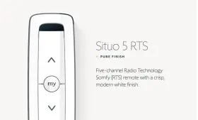 1870575-open Somfy 1870575 Situo 5 Rts Pure Transmitter Ii-5 Channel Remote #1870575-open Box Deals