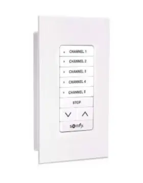 1871025 Somfy Decoflex Wf Surface Mount 5ch Remote - New White