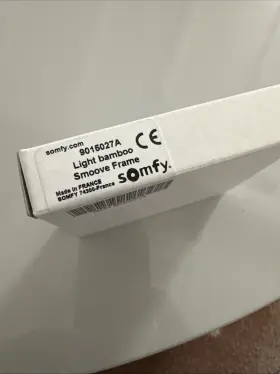 9015027a Somfy Smoove Light Bamboo Frame For Io/rts Wall Switch Remotes