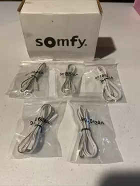 9018628 Somfy X5 Lot 60cm Y Cable For Solar Panel Battery Tube