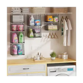 Gl20-4bk Sonyabecca 4-pack Hanging Laundry Room Organizer Foldable Organiz... Fa