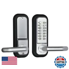 4mechanical Soobool B0bzcdgzjd Outdoor Keyless Lock Adjustable Deadlatch 2-3/8 And 2-3/4mechanical
