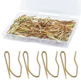 1cc912-jj1473 Sopito Metal Curtain Hooks 58pcs Drapery Hook Pins 1.2 Inch Stainless Steel Pin-on