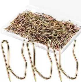 Sopito 726084422360 Metal Curtain Hooks 200pcs Drapery Hook Pins Stainless Steel Pin-on For W