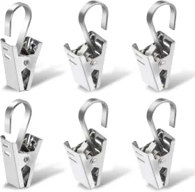 Sopito 744759268884 Stainless Steel Curtain Clips 100 Pack For String Lights Crafts And Display