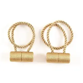 Fh03 Sorfia Magnetic Curtain Tiebacks Strong Window 4 Gold B